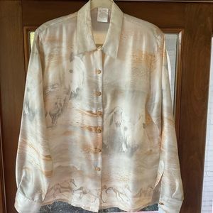 Escada horse blouse